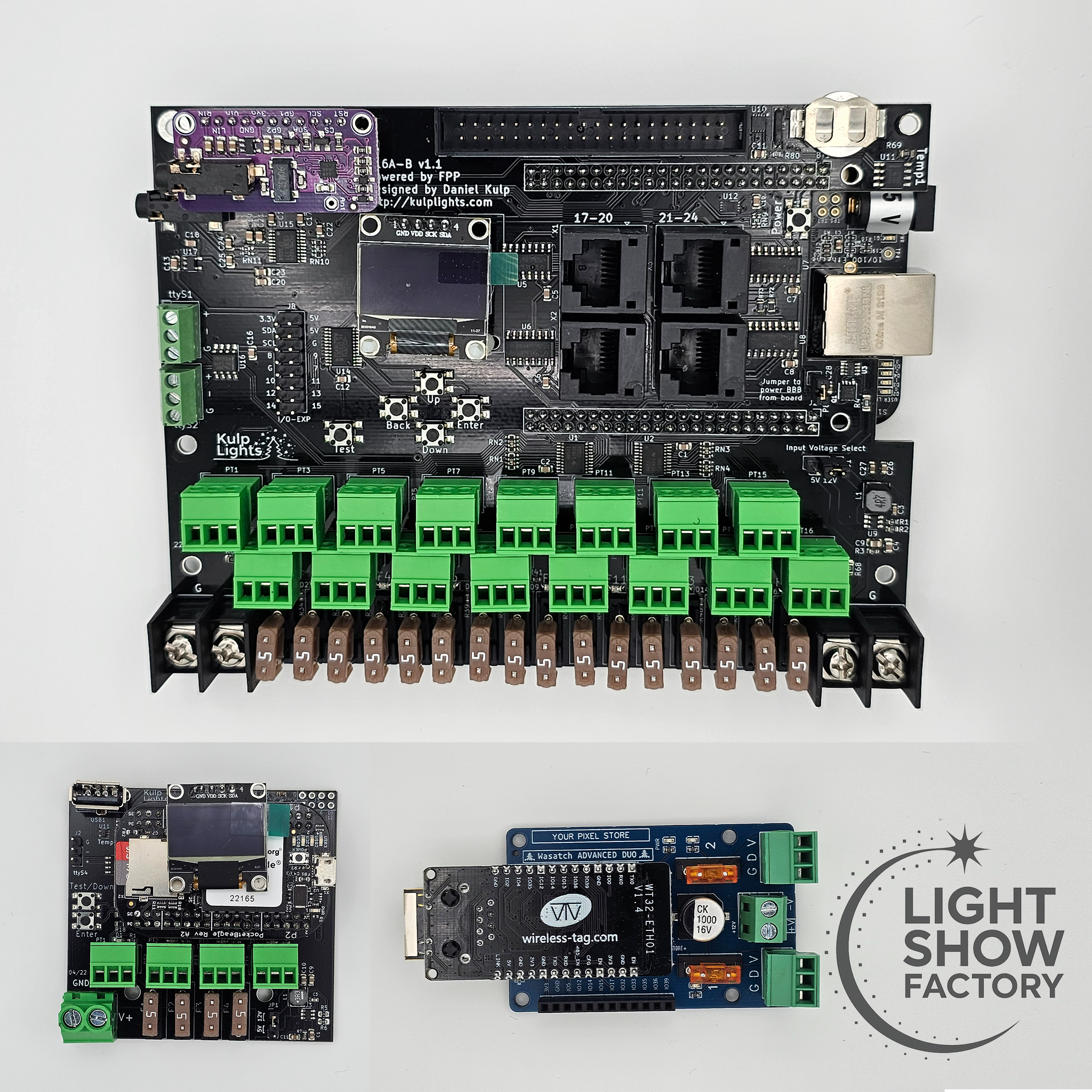 pixel controllers for light shows