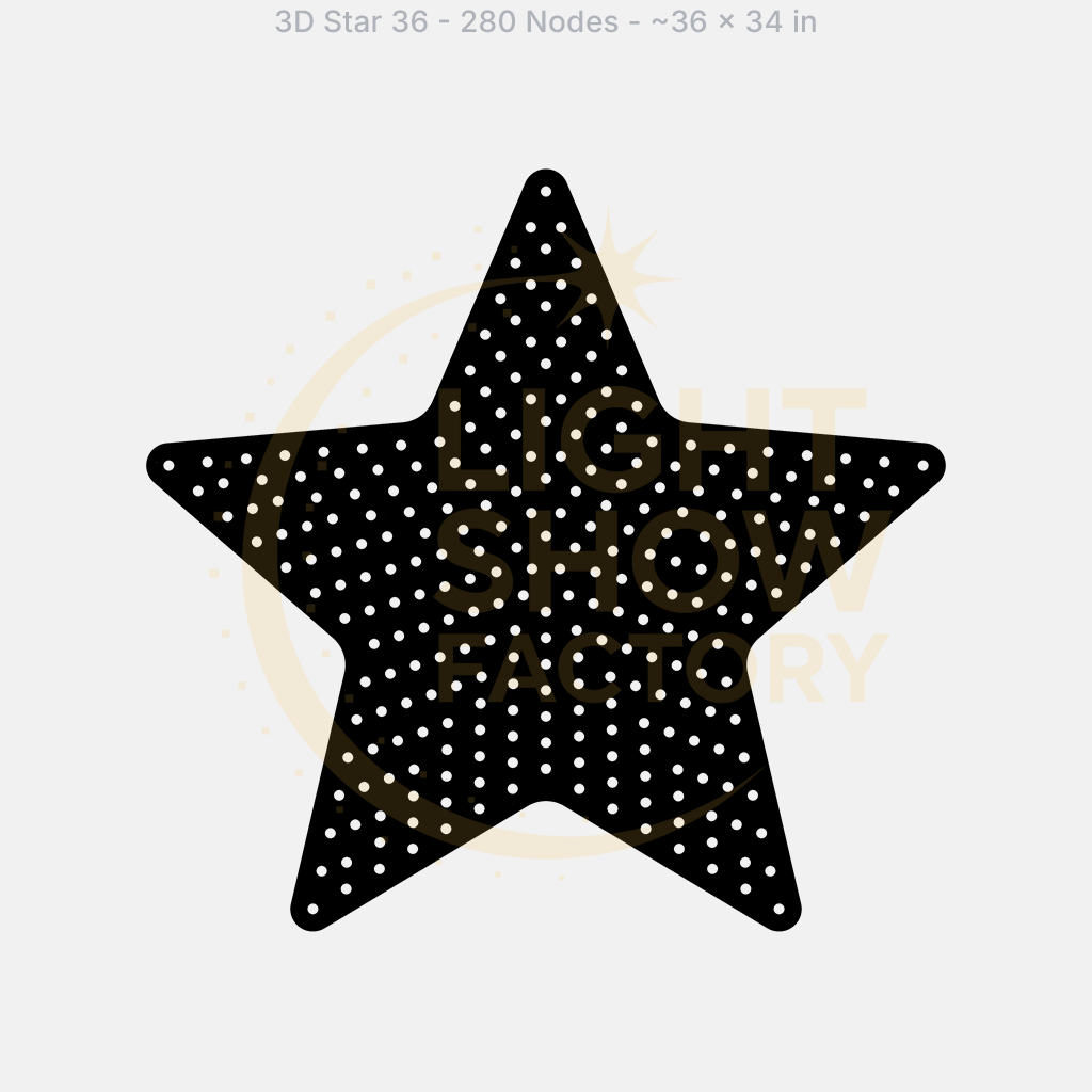 CORO - 3D Star 36 - 280 Pixels