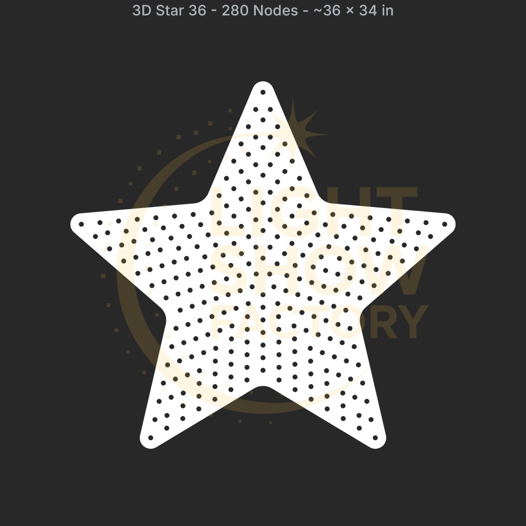 CORO - 3D Star 36 - 280 Pixels