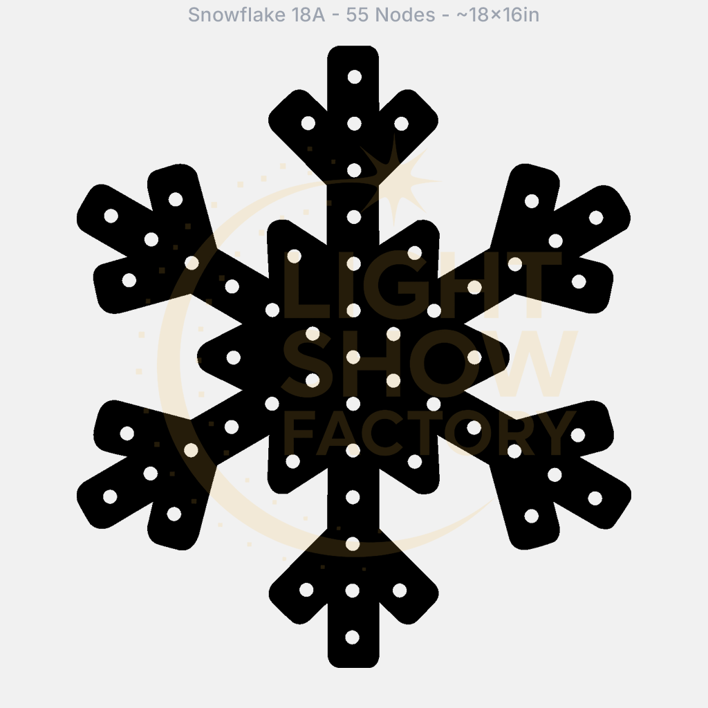 CORO - Snowflake 18A- 55 Pixels