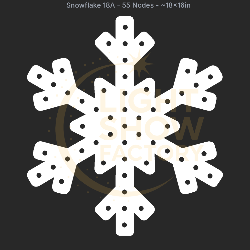 CORO - Snowflake 18A- 55 Pixels