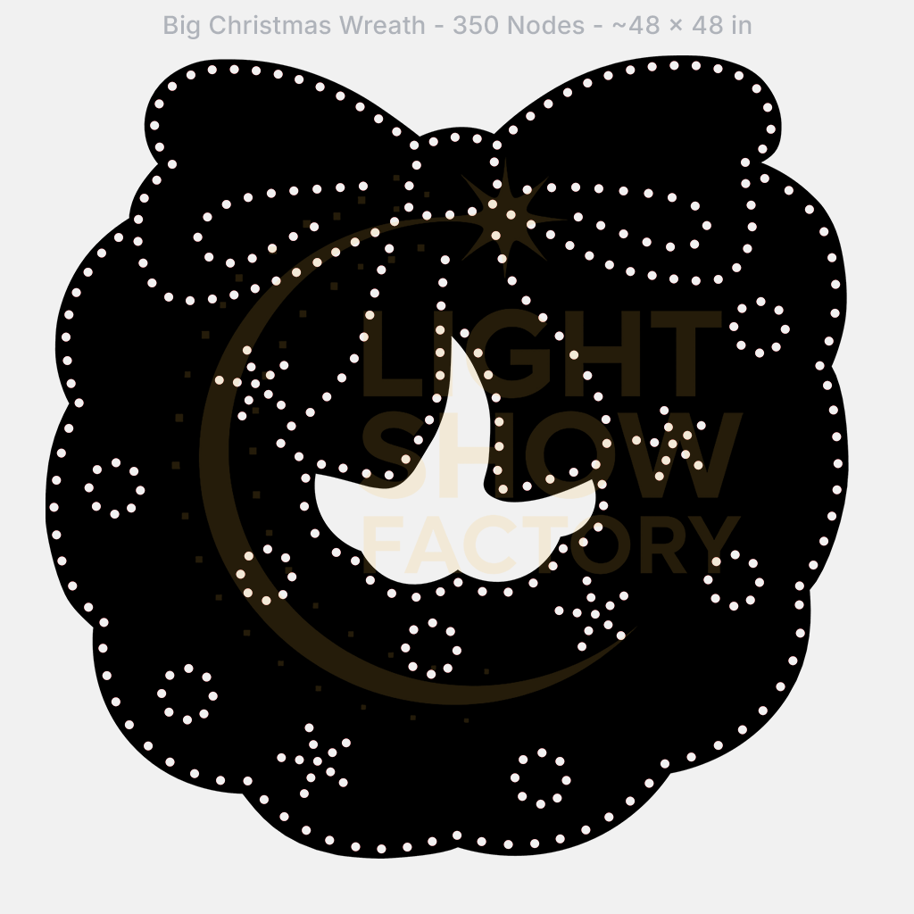 CORO - Big Christmas Wreath - 350 Pixels
