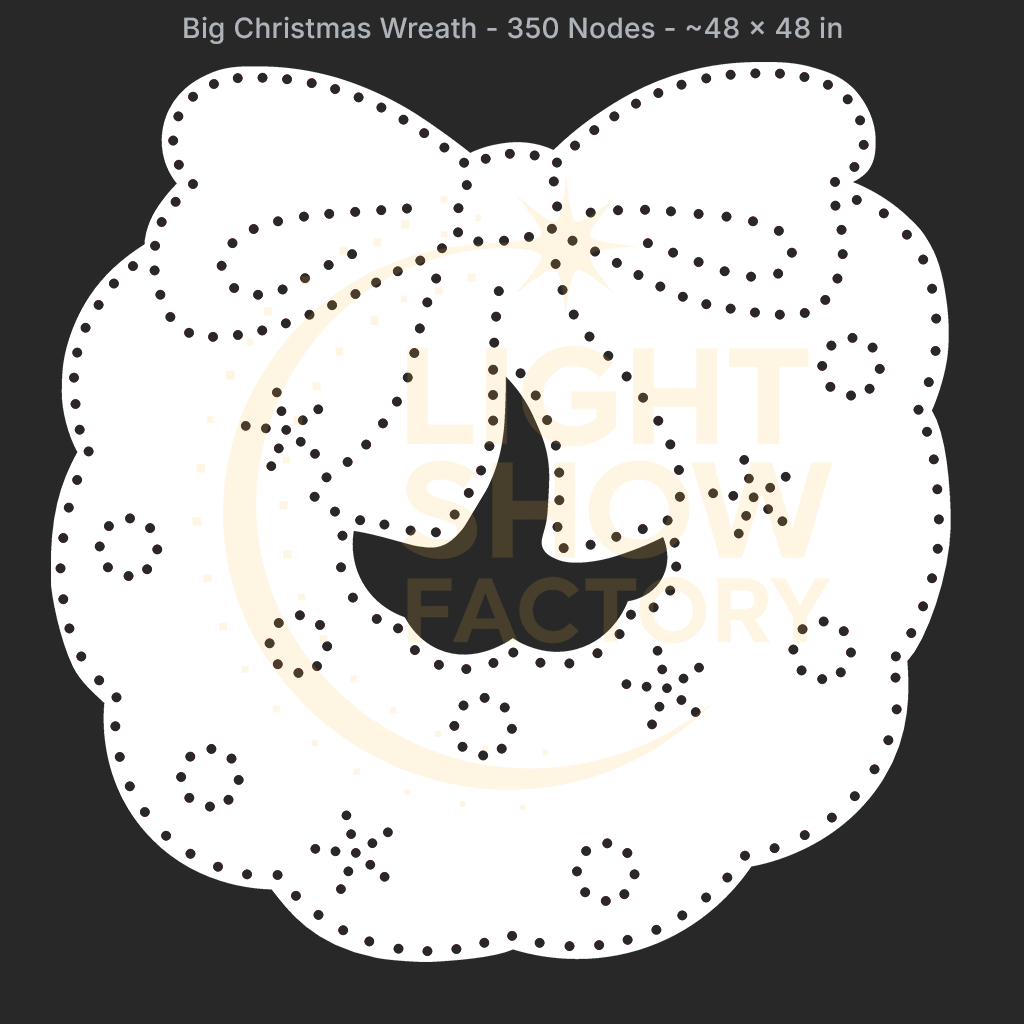 CORO - Big Christmas Wreath - 350 Pixels