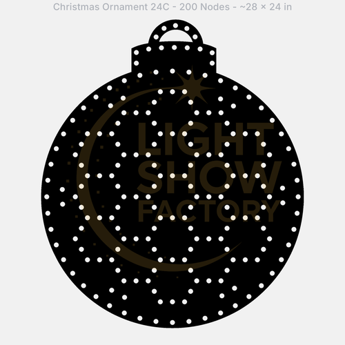 CORO - Christmas Ornament 24C- 200 Pixels