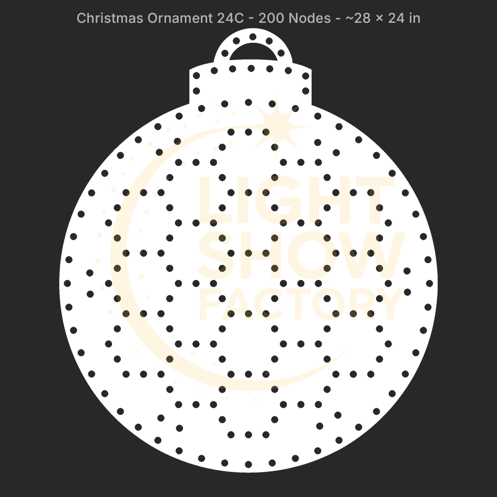 CORO - Christmas Ornament 24C- 200 Pixels