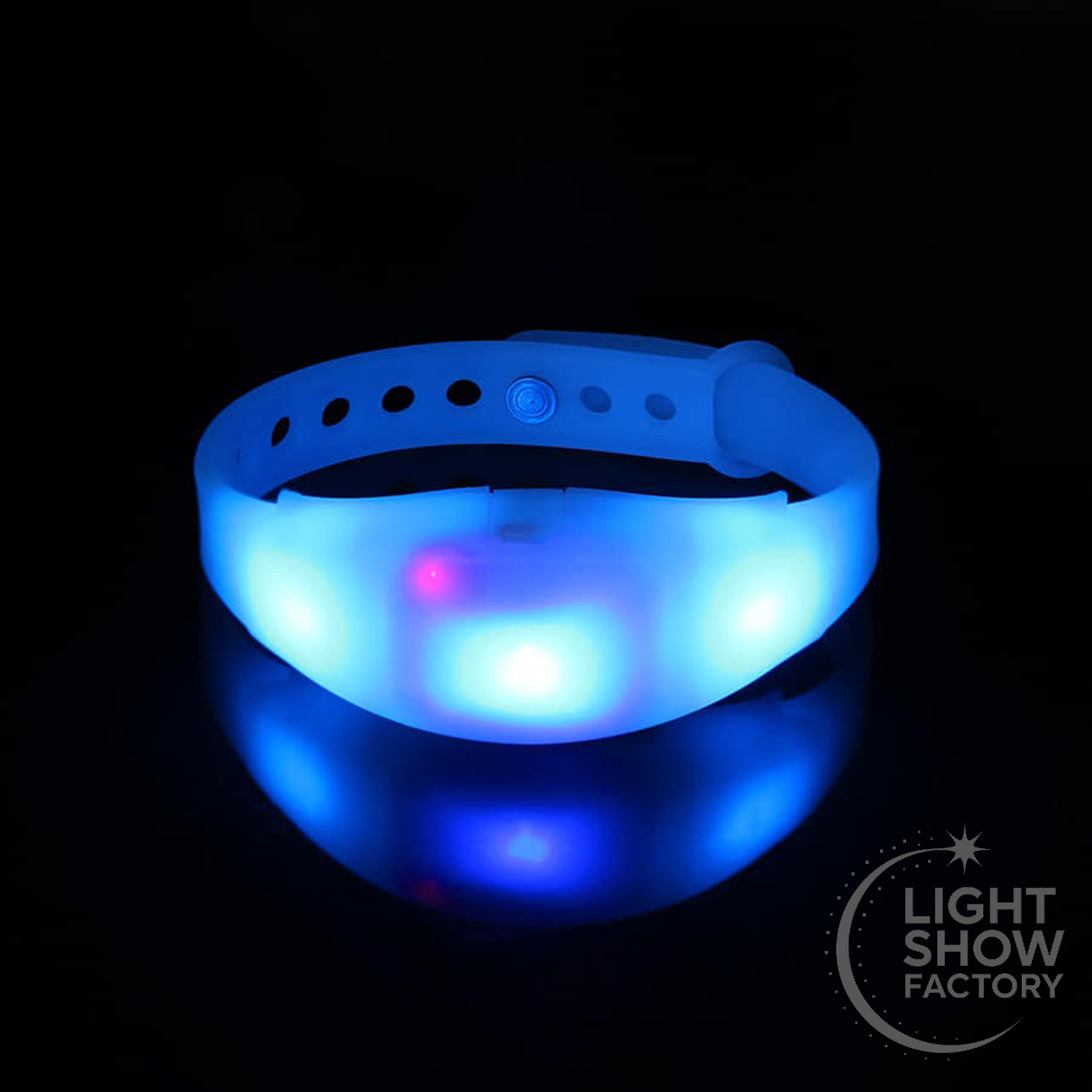 DMX-Controlled RGB LED Bracelets (Pack of 25)