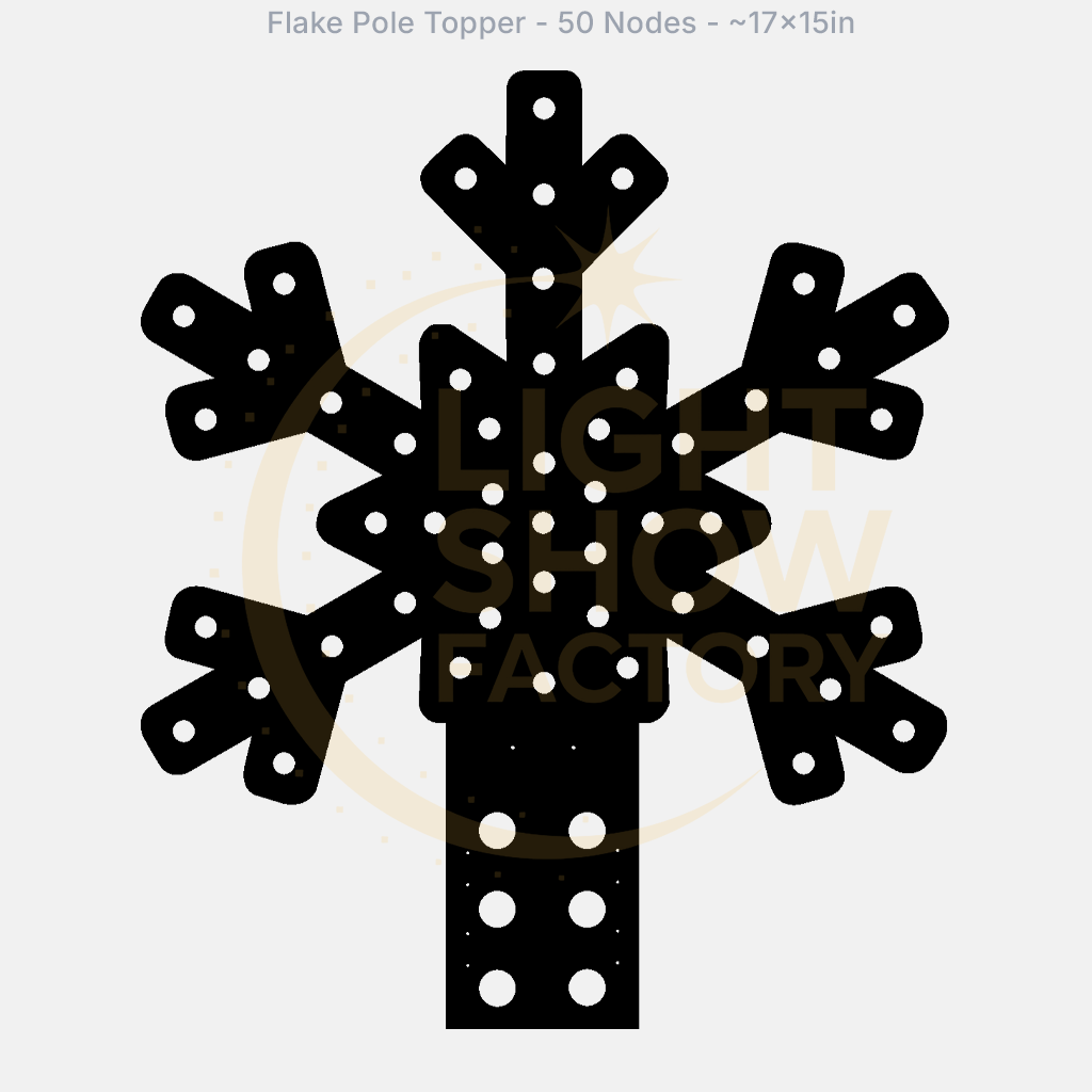 CORO - Flake Pole Topper - 50 Pixels