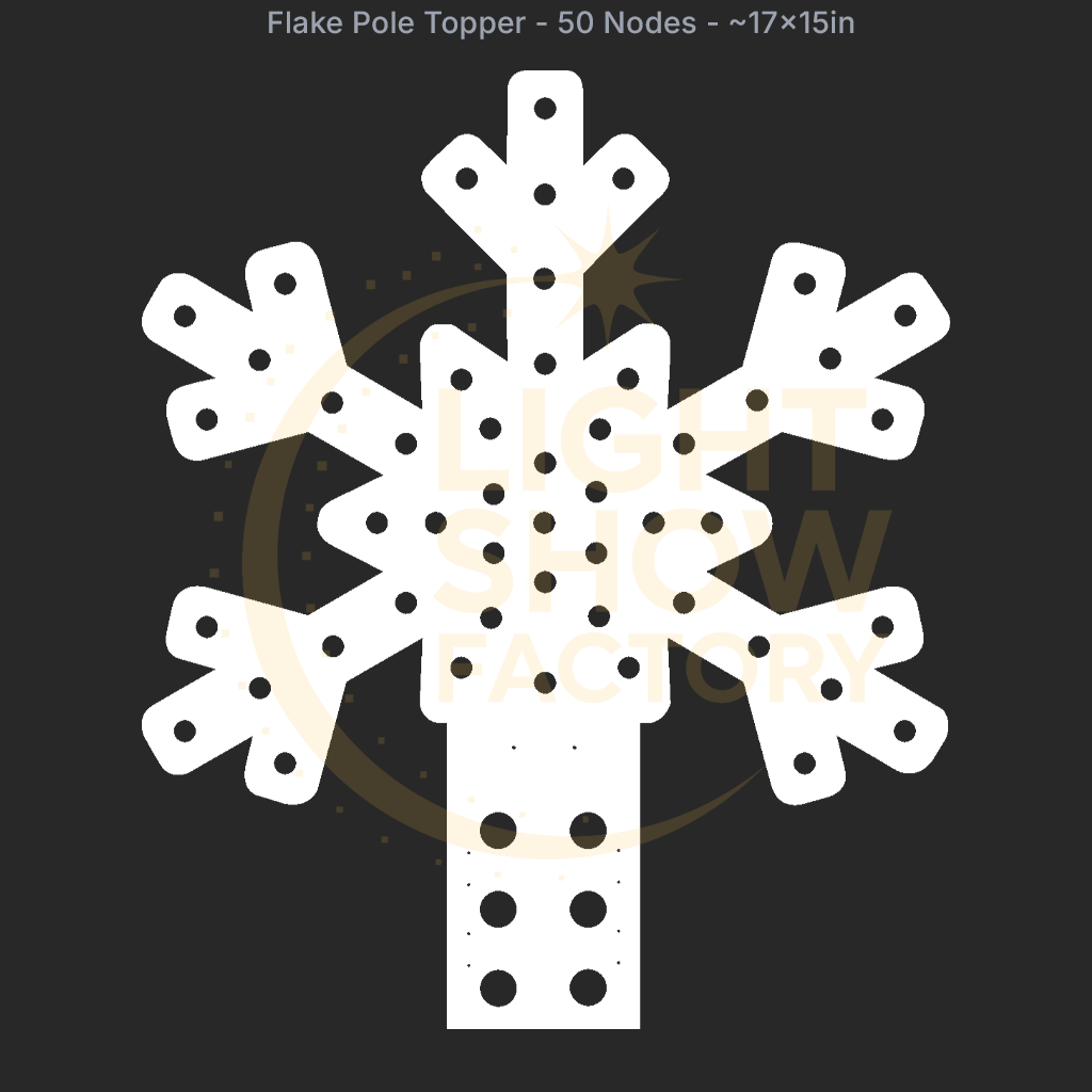 CORO - Flake Pole Topper - 50 Pixels