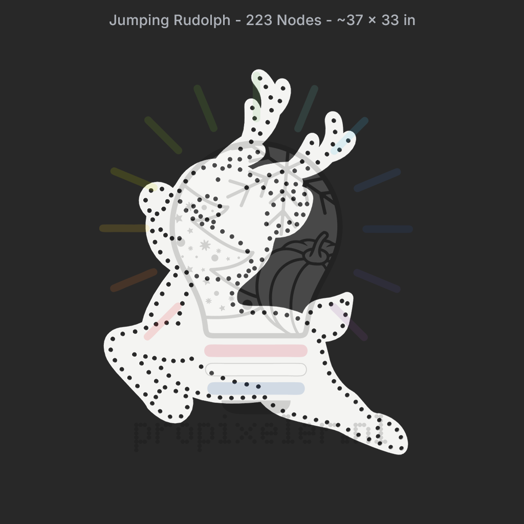CORO - ProPixeler - Jumping Rudolph - 223 Pixels