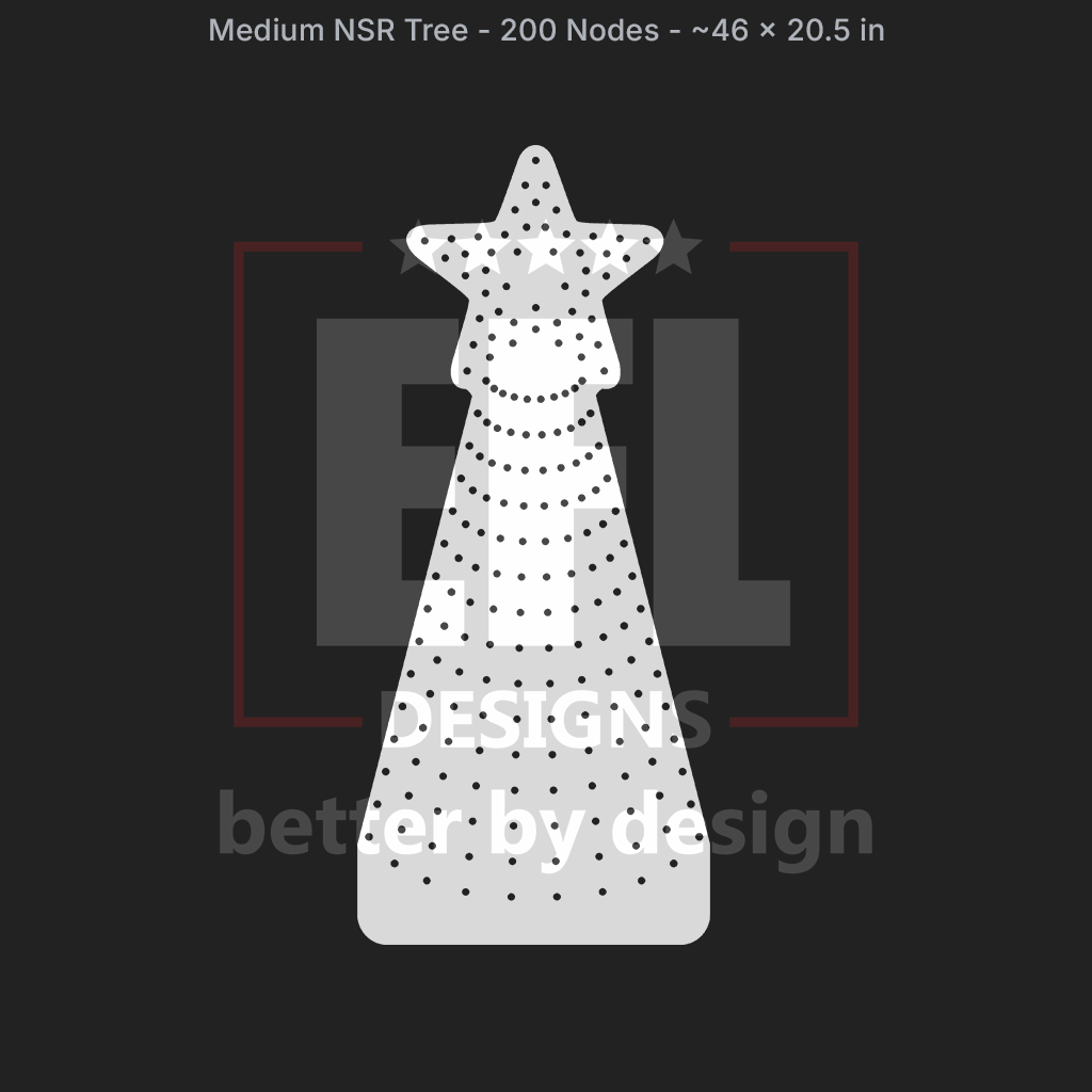 CORO - EFL Designs - Medium NSR Tree - 200 Pixels