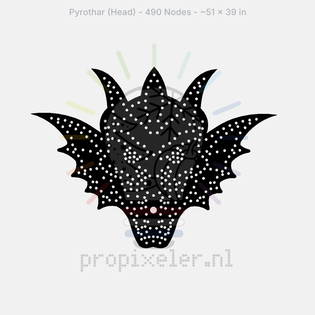 CORO - ProPixeler - Pyrothar (Head) - 490 Pixels