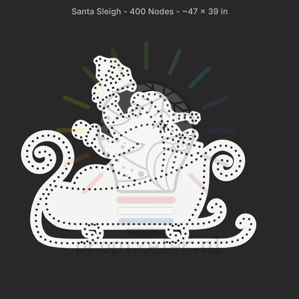 CORO - ProPixeler - Santa Sleigh - 400 Pixels
