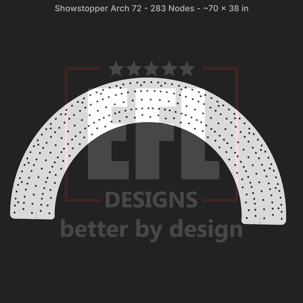 CORO - EFL Designs - Showstopper Arch 72 - 283 Pixels
