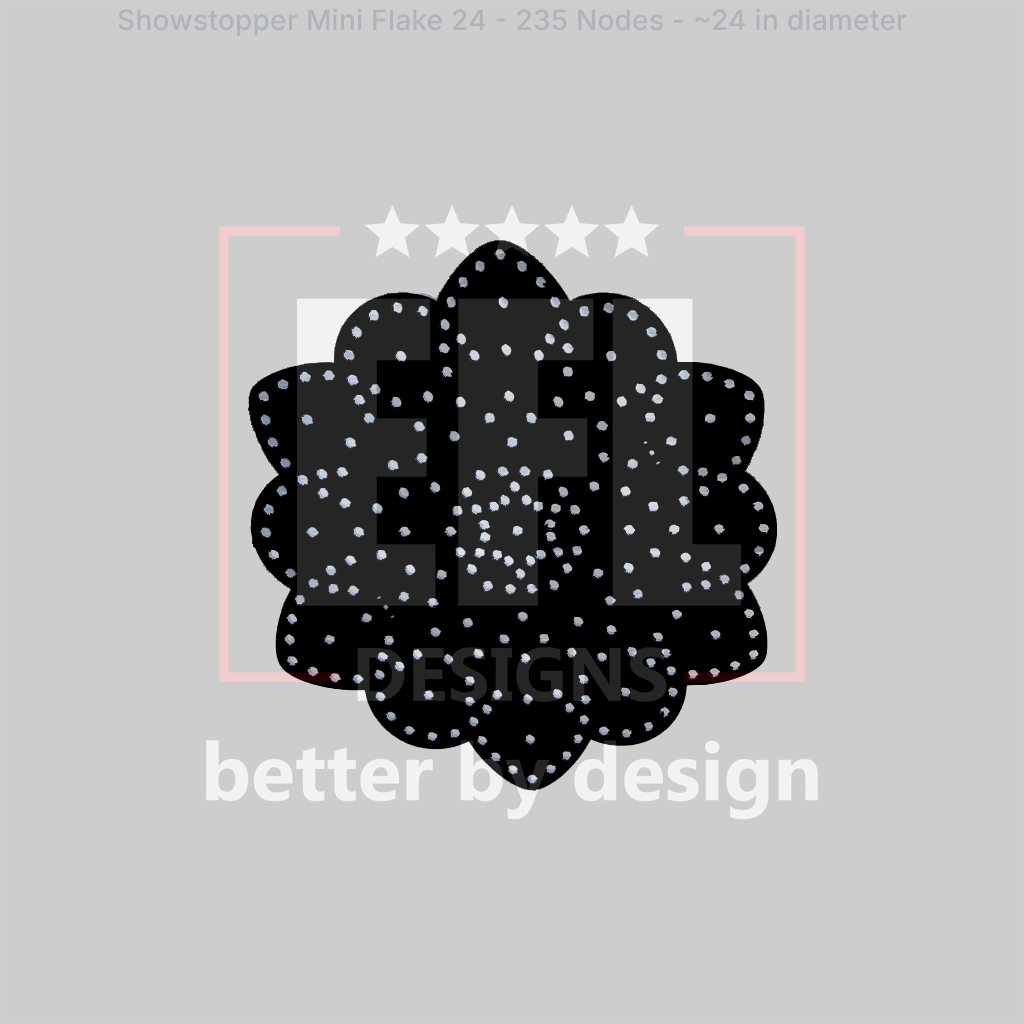 CORO - EFL Designs - Showstopper Mini Flake 24 - 235 Pixels