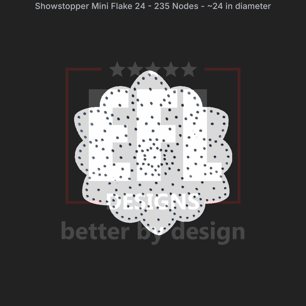 CORO - EFL Designs - Showstopper Mini Flake 24 - 235 Pixels