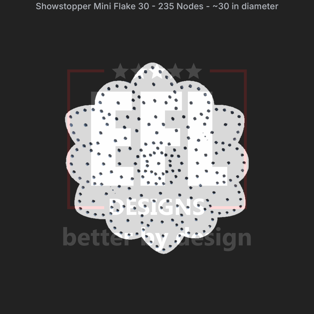 CORO - EFL Designs - Showstopper Mini Flake 30 - 235 Pixels