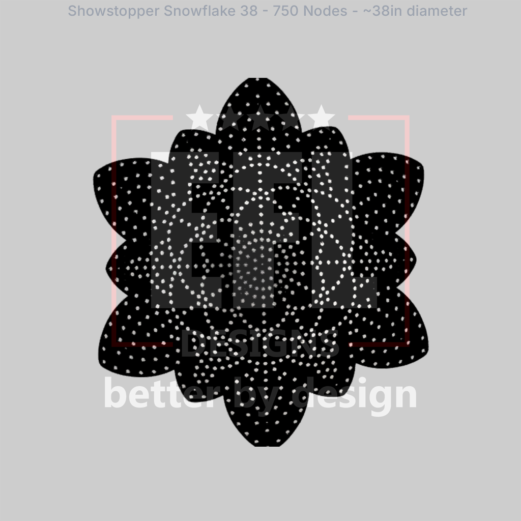 CORO - EFL Designs - Showstopper Snowflake 38 - 750 Pixels