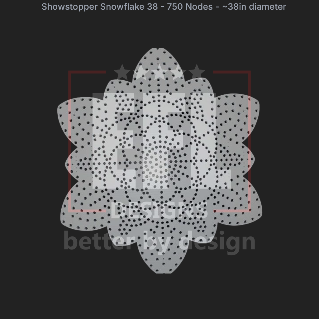 CORO - EFL Designs - Showstopper Snowflake 38 - 750 Pixels