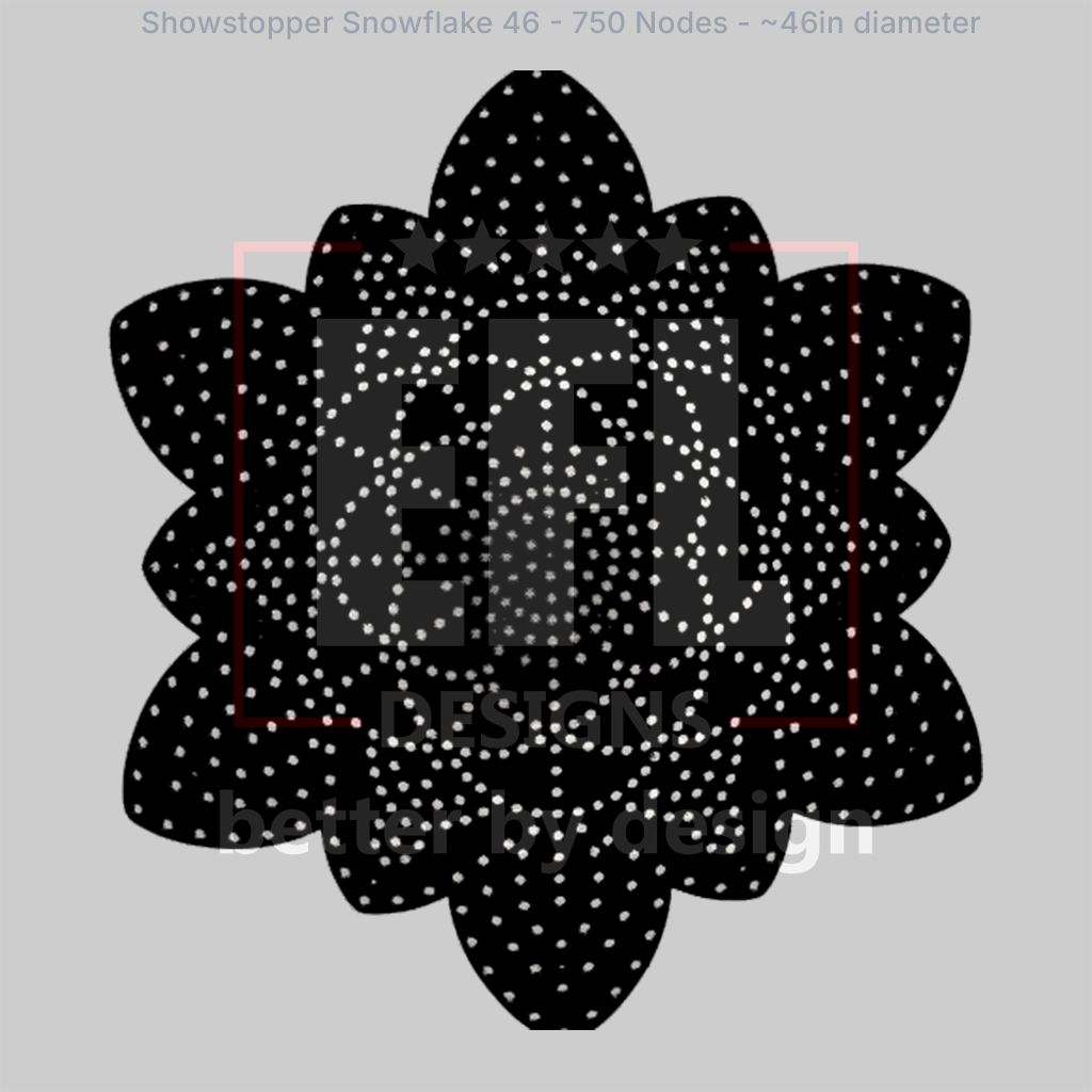 CORO - EFL Designs - Showstopper Snowflake 46 - 750 Pixels