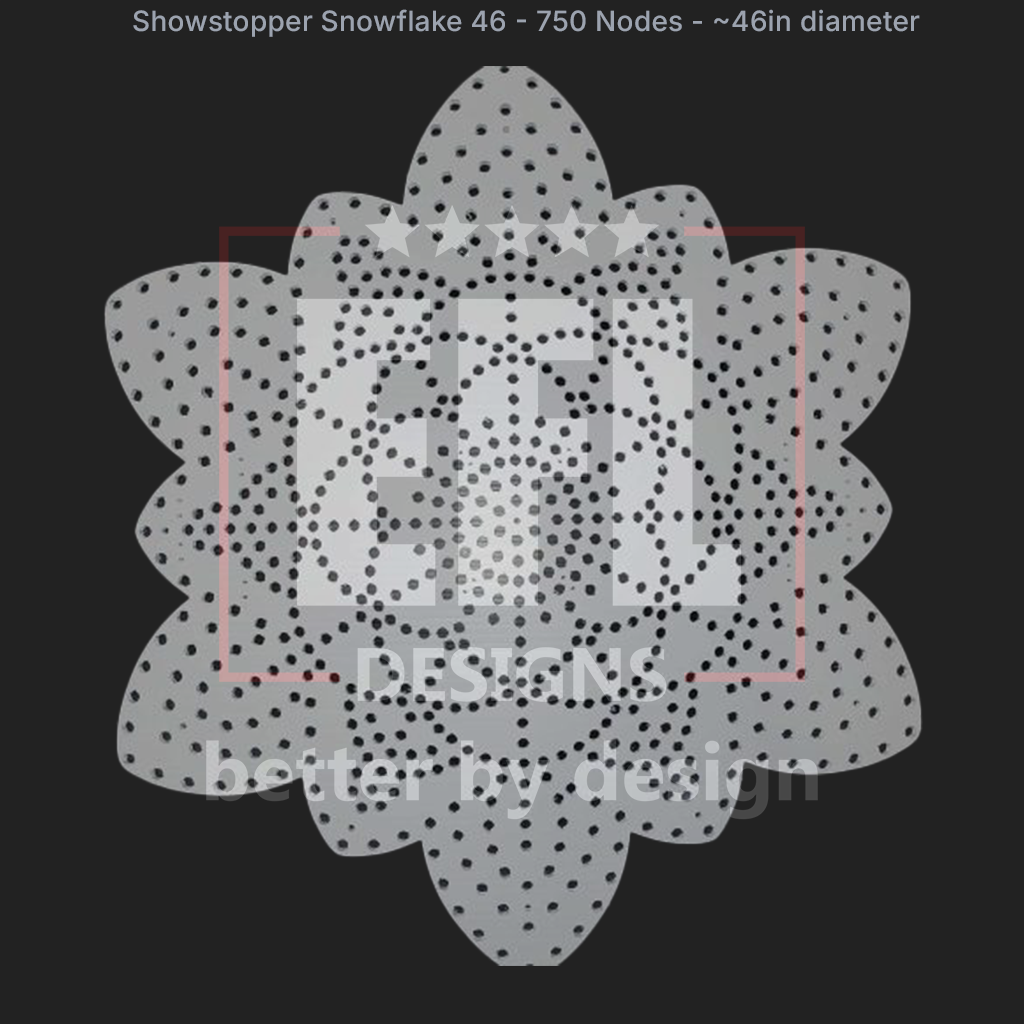 CORO - EFL Designs - Showstopper Snowflake 46 - 750 Pixels