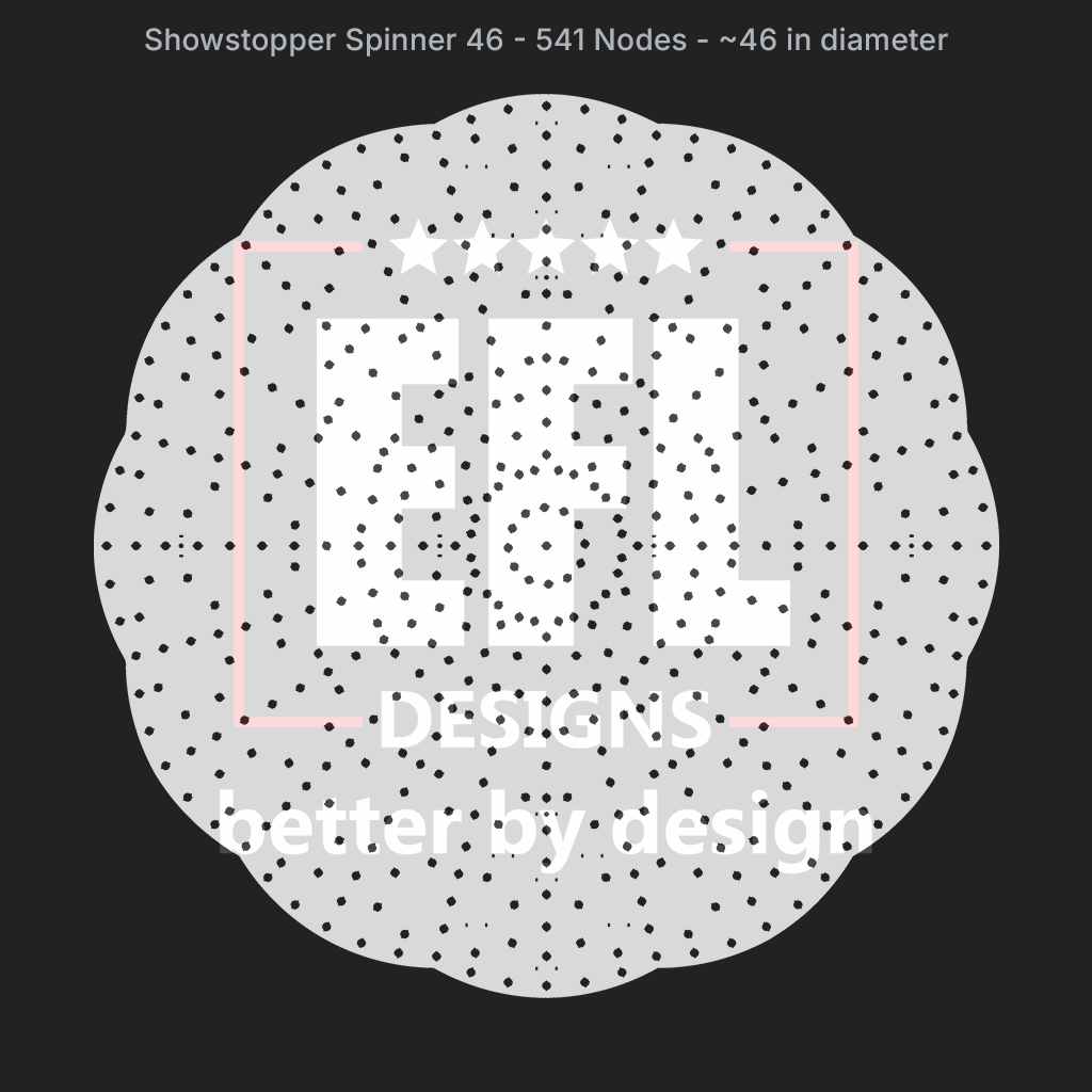 CORO - EFL Designs - Showstopper Spinner 46 - 541 Pixels