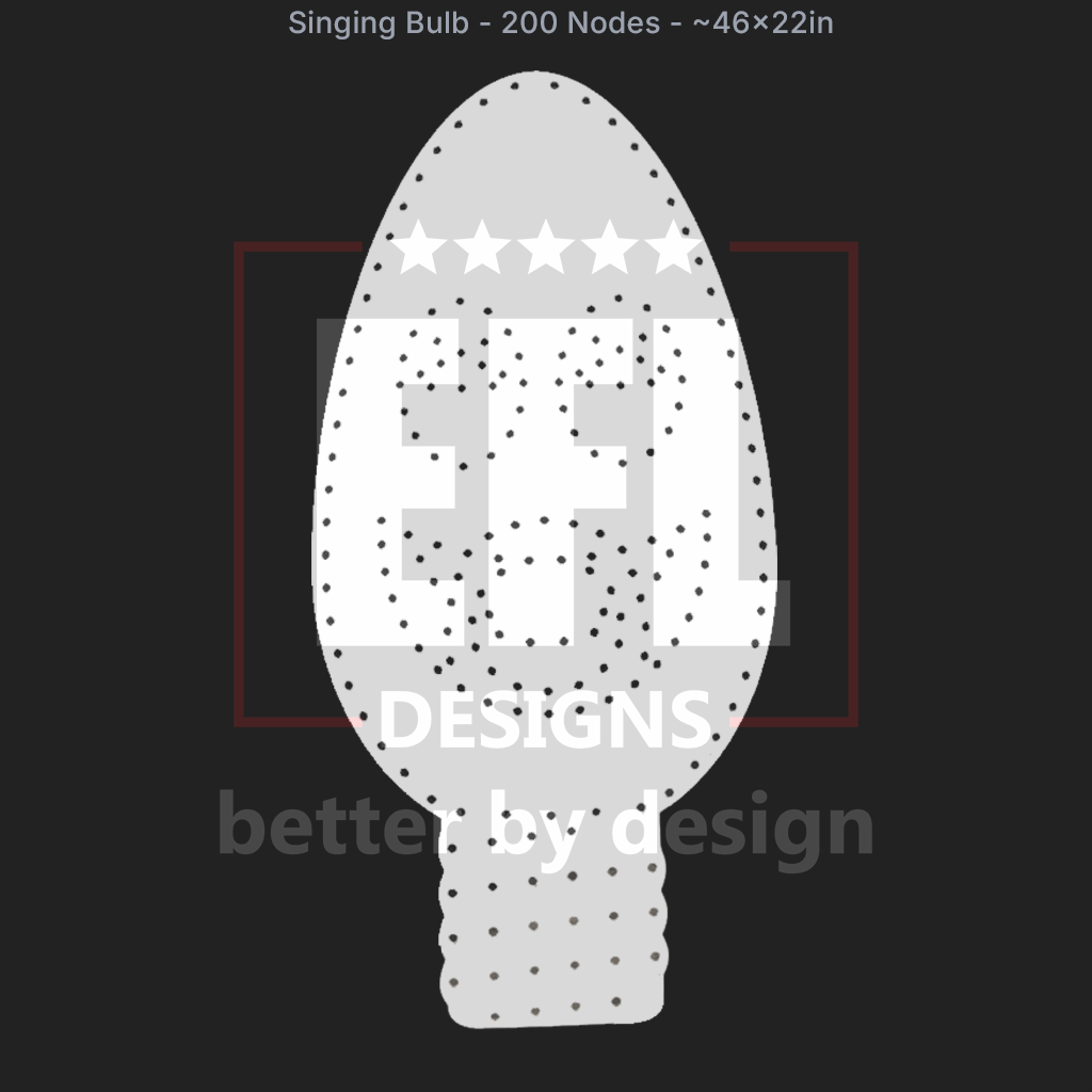 CORO - EFL Designs - Singing Bulb - 200 Pixels