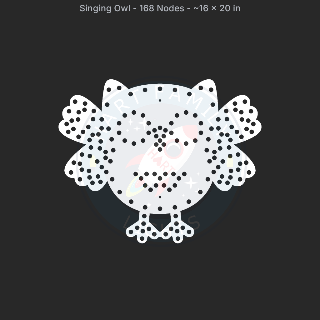 CORO - Hart Family Lights - Singing Owl - 168 Pixels