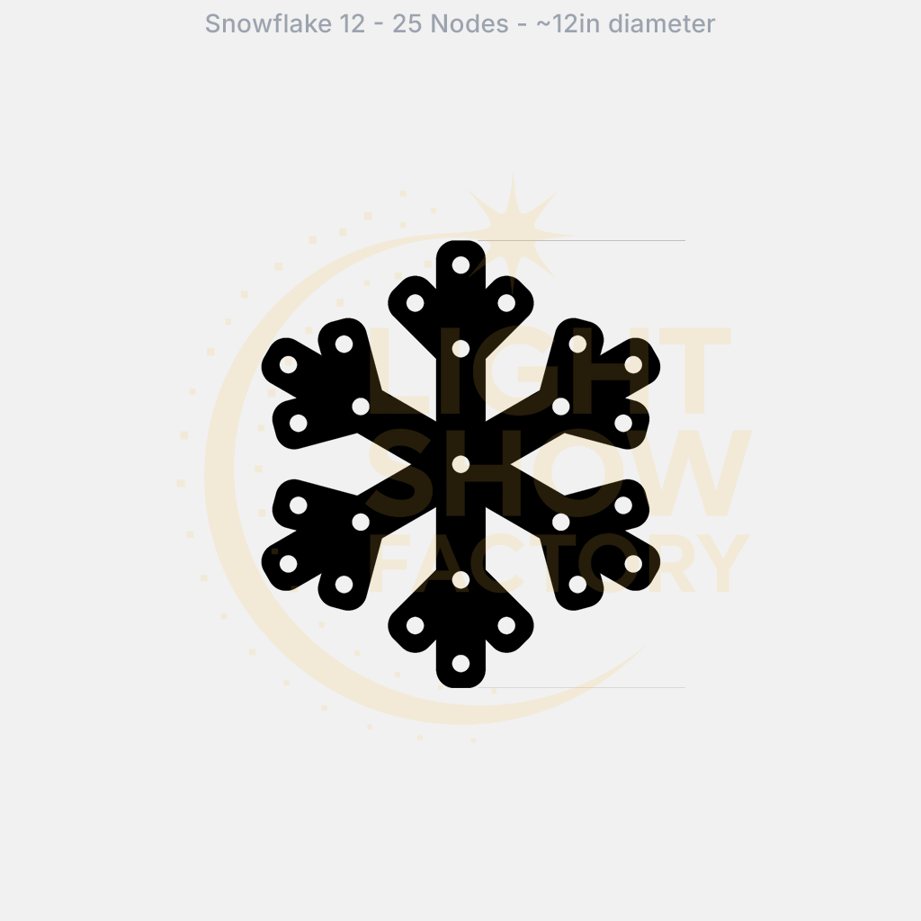 CORO - Snowflake 12 - 25 Pixels