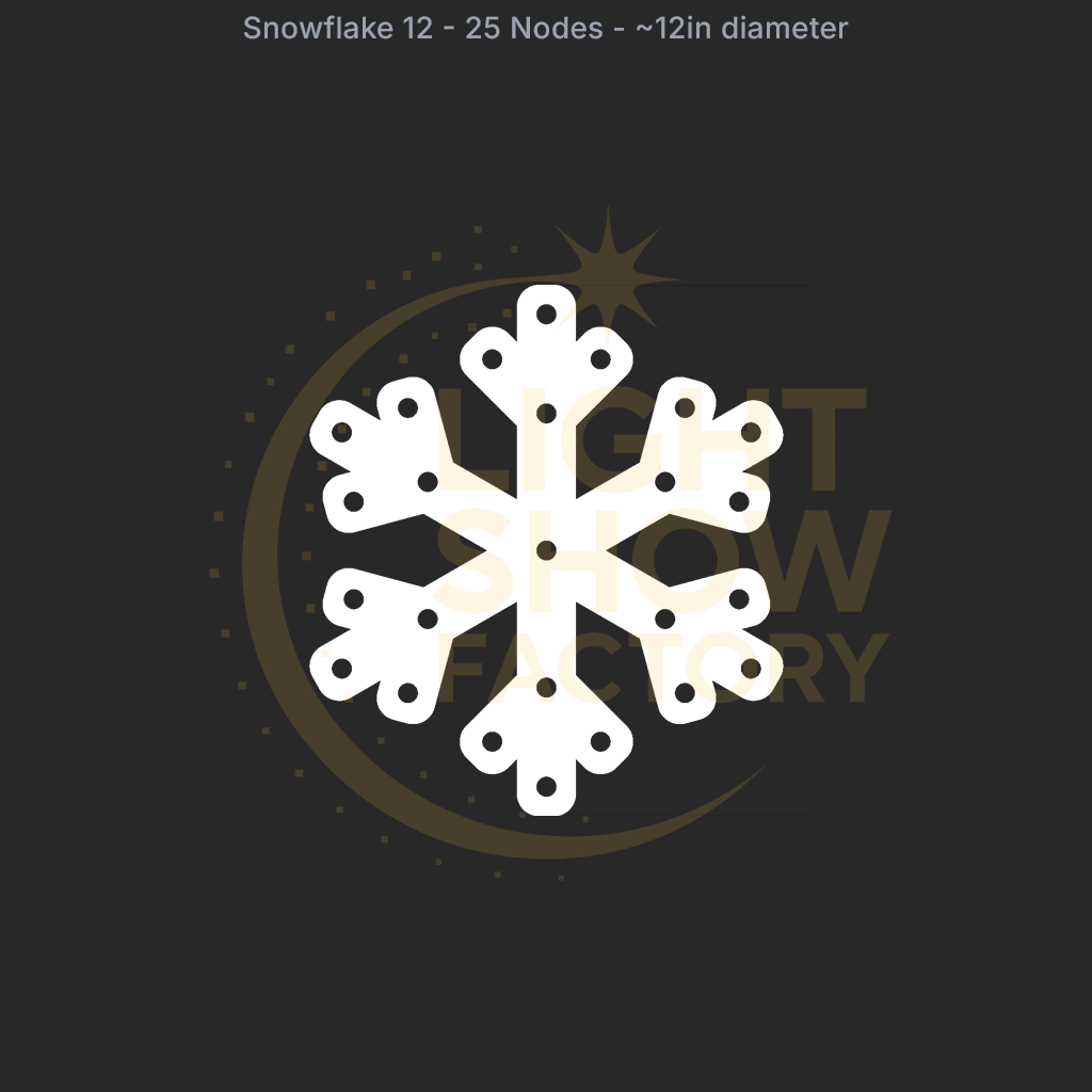 CORO - Snowflake 12 - 25 Pixels