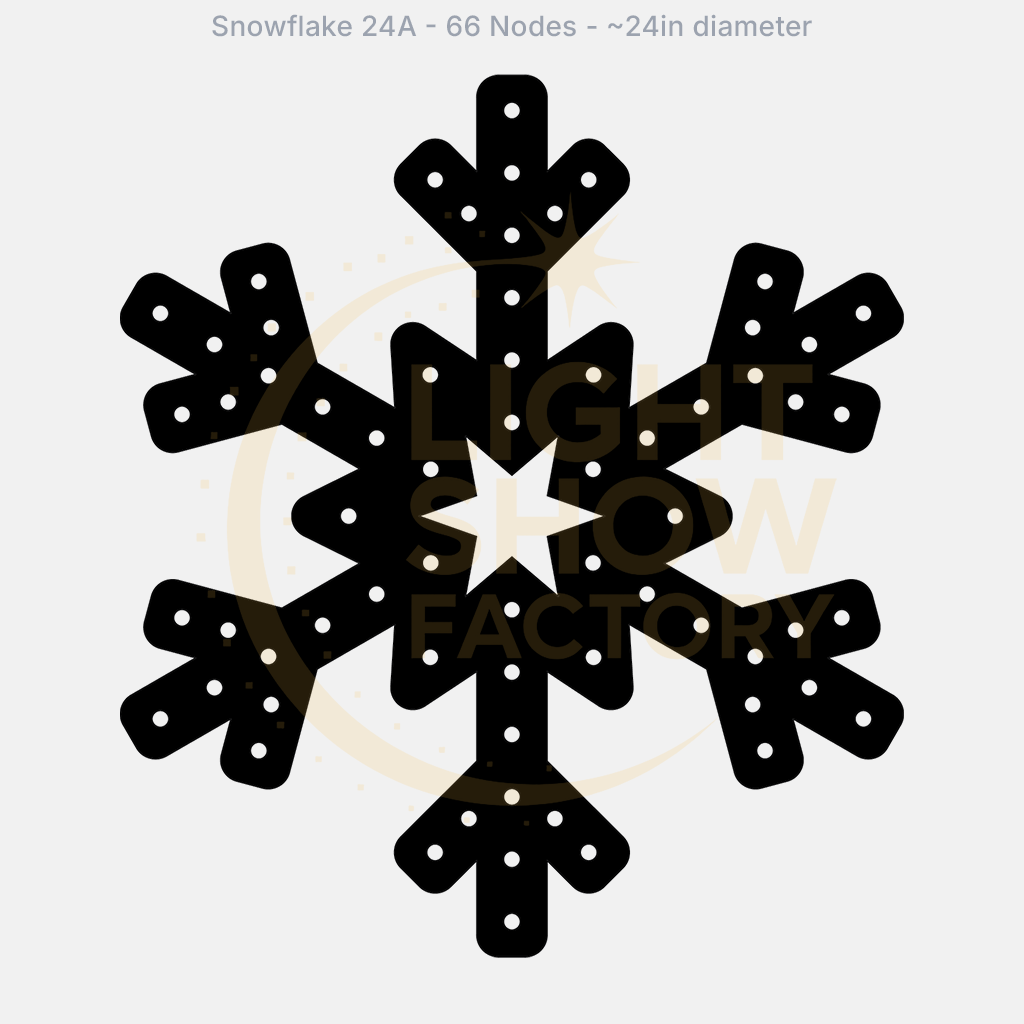 CORO - Snowflake 24A - 66 Pixels