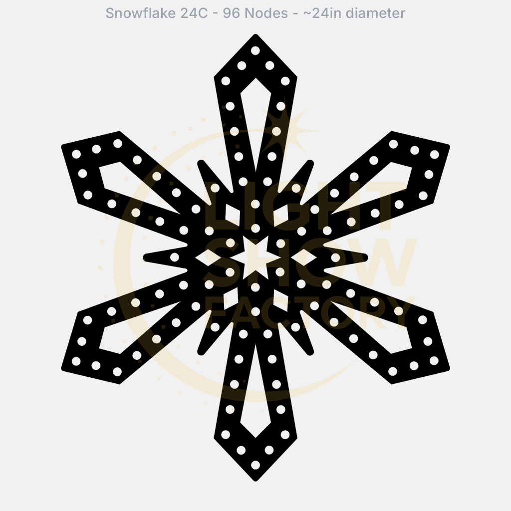 CORO - Snowflake 24C - 96 Pixels