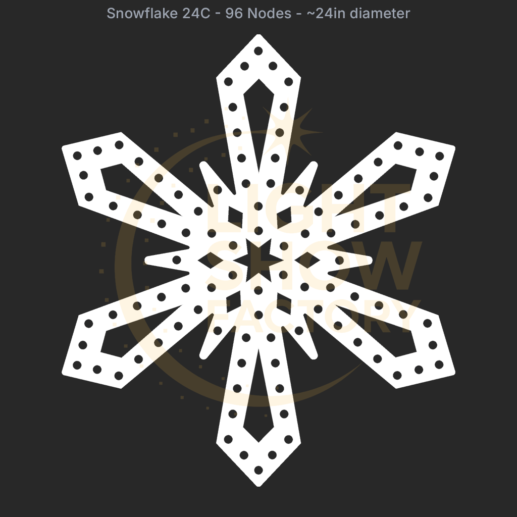 CORO - Snowflake 24C - 96 Pixels