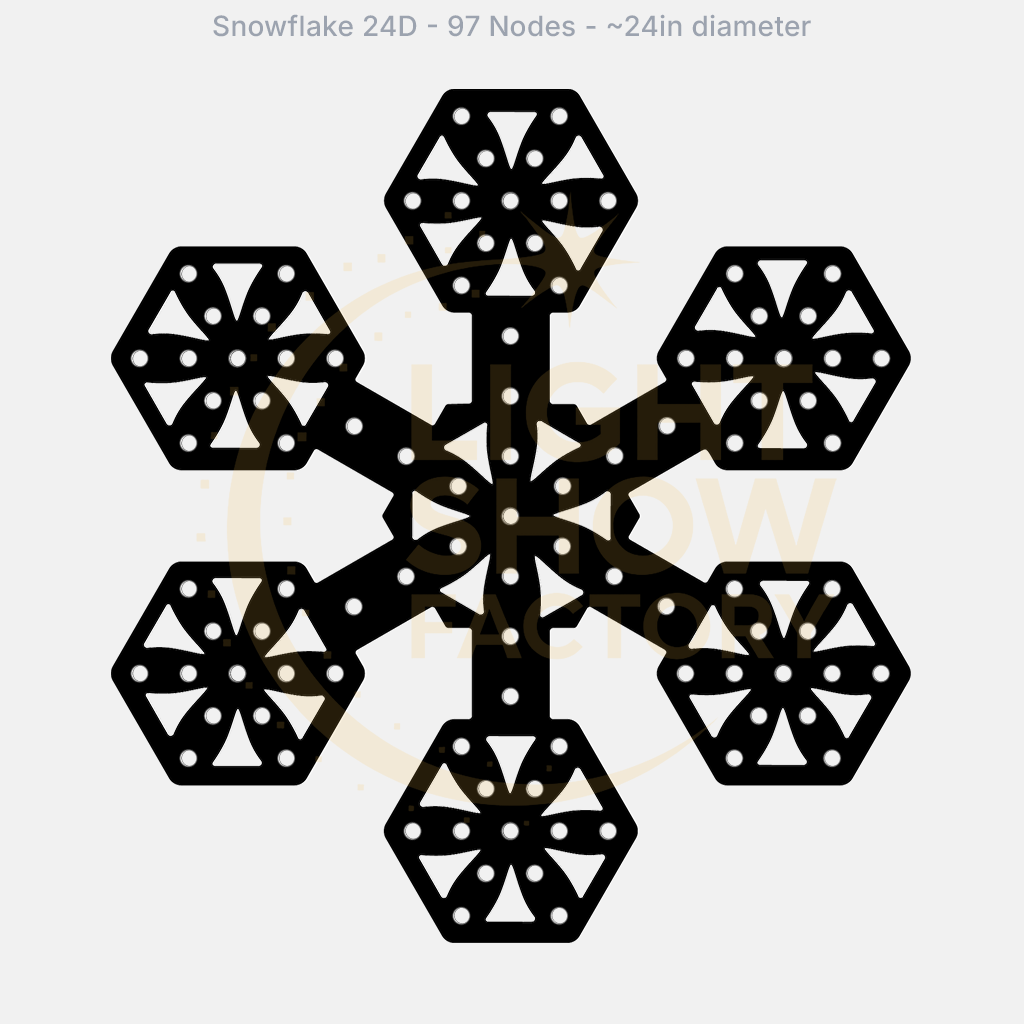 CORO - Snowflake 24D - 97 Pixels