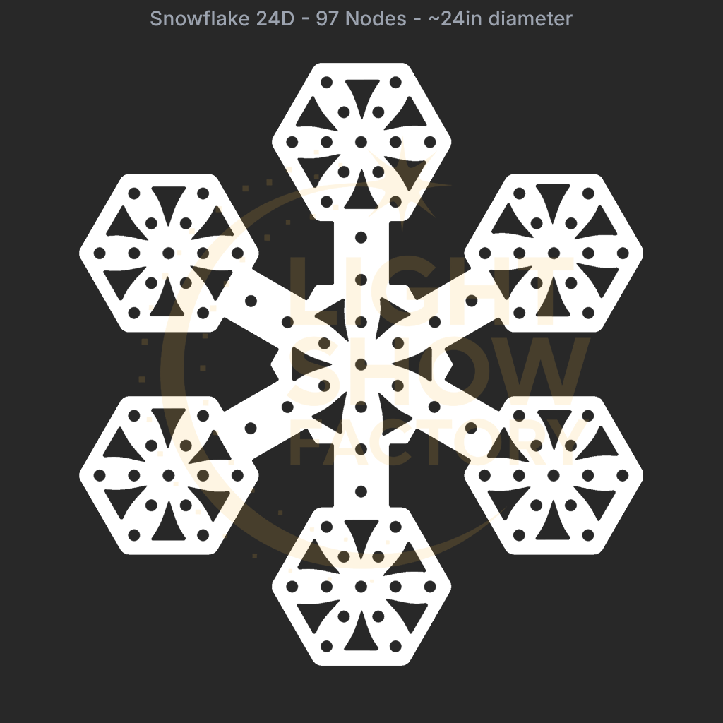 CORO - Snowflake 24D - 97 Pixels
