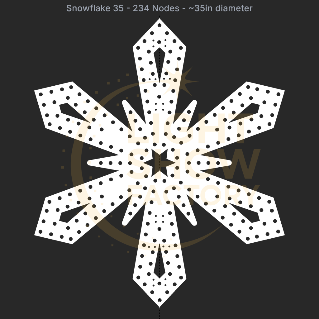 CORO - Snowflake 35 - 234 Pixels