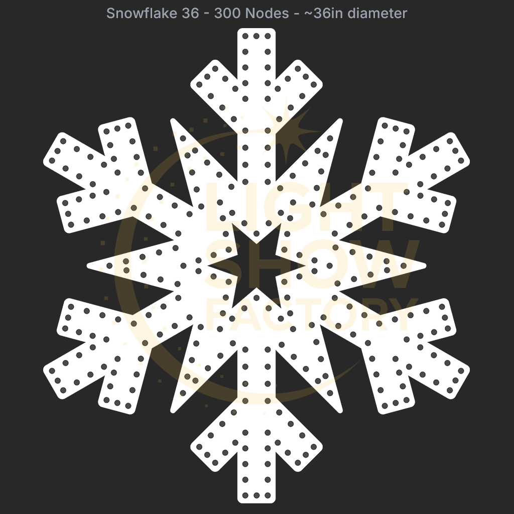 CORO - Snowflake 36 - 300 Pixels