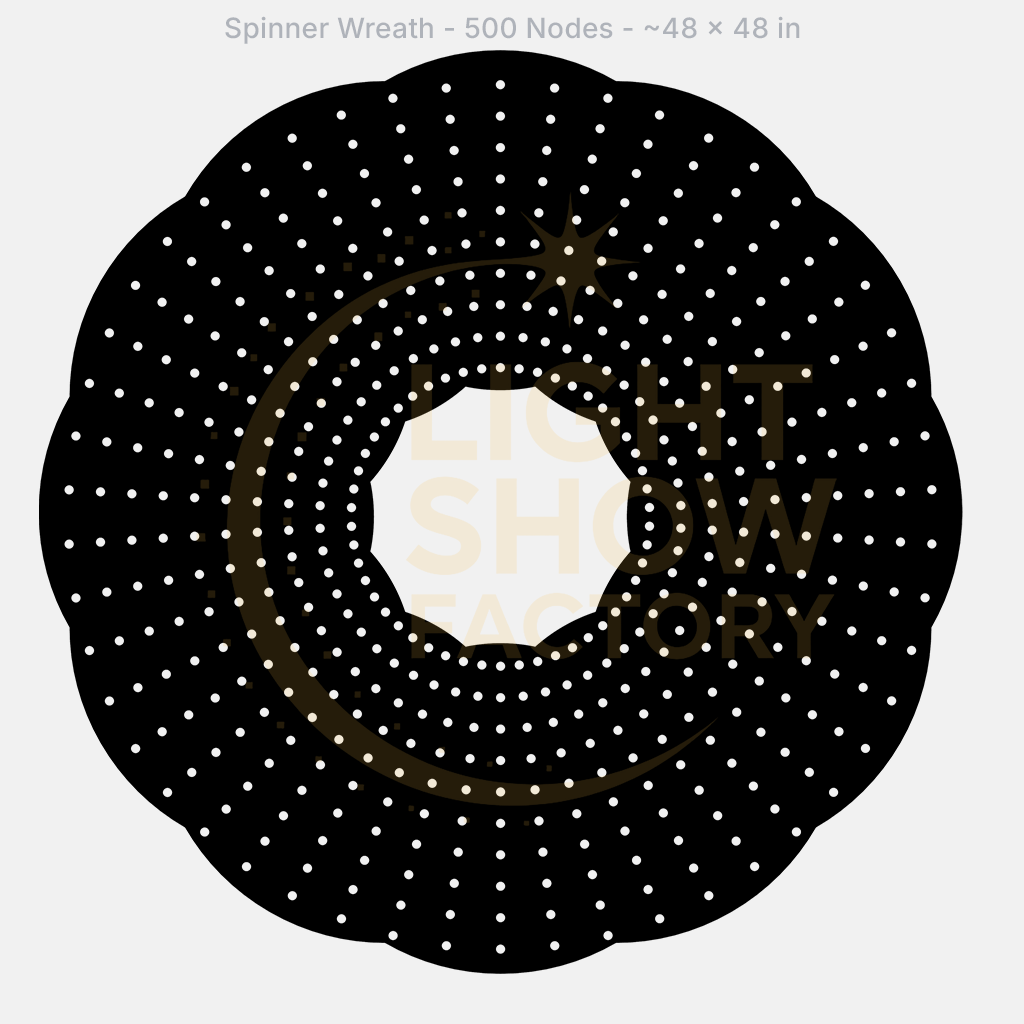 CORO - Spinner Wreath - 500 Pixels