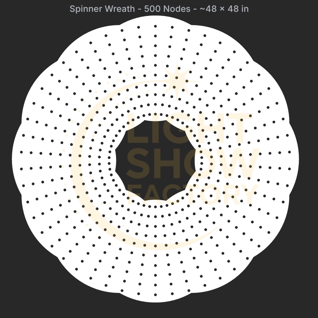 CORO - Spinner Wreath - 500 Pixels